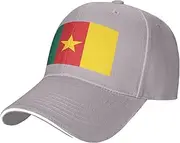 [SSIULUS] Flag of Cameroon Casquette Cap Hats,Trucker,Baseball Cap with Snapback,Perfect for Summer,Golf