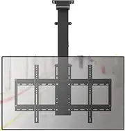 Adjustable Motorized Ceiling TV Bracket - with Remote Control Motorized TV Mount, Hanging TV Mount Bracket, Electric TV Lift and Memory Setting, for 32" - 75" TVs Up to 5(Black)