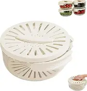 Cozioz 2-in-1 Draining Basket & Fruit Washing Bowl – Multi-Function Strainer with Collapsible Handle for Convenient Storage(Roundness)