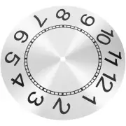 Clock Parts Wall Mechanism Replacement Face Blank for Crafts Dial