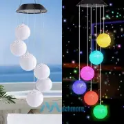 Color Changing LED Wind Chime SOLAR POWER Garden Yard Walkway Hanging Decor Lamp