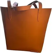 [DUSANNA] Everyday Tote Bag - Vegan Leather Tote for Women - Practical 34x44cm Handbag with Zipper & Multiple Pockets