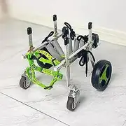 Elitix 4 Wheels Dog Wheelchair Mobility Aids Full Support, Light Weightleg Brace for Dogs Back Leg, Disabled Doggie Rehabilitation Cart for All Terrain(Size L)