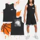 Nike 背心 Basketball Tank Top 男款 黑 白 籃球印花 無袖 純棉 運動上衣 小勾 FJ2301-010