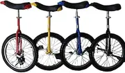 Multi-Size Unicycle for Adults Beginners Skid Proof Butyl Mountain Tire Balance Cycling Exercise (Color : Yellow, Size : 14Inch) Durable TDF
