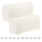 2pcs Sofa Armrest Cover Stretch Arm Cover for Recliners Sofa White