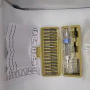 Screwdriver Socket Bit Driver Set Vintage 20 piece set & Case⭐️⭐️⭐️⭐️⭐️