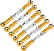CORHAD Aluminum Rod Linkage Set 6pcs 71mm Turnbuckle Rod for Car /10 Truck Steering Upgrade