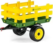 Peg Perego Children's John Deere Stake-Side Trailer, Green & Yellow
