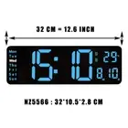 Big Digital LED Wall Alarm Clock with Calendar and Temperature Display for Bedro
