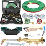 Upgraded Oxygen and Acetylene Gas Torch and Welding Kit Portable Cutting Torch K