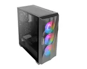 Antec DF700 FLUX Wave Mesh Front, 5x pre-installed (3x ARGB Fan, 1x Rear, PSU Shell (Reverse Fan), GPU 405mm, PSU 205mm, ATX Gaming Case