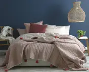 M Home Aspen Blush Coverlet Queen/King