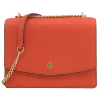 在飛比找momo購物網優惠-【TORY BURCH】簡約經典LOGO防刮手提三層兩用鍊包