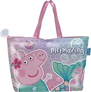 ARDITEX, Children's Swimming Bag, Waterproof Beach Bag for Children, Comfortable Zip Pocket, for Purse, Diving Glasses, Sunglasses and Beach Towel, 48 x 32 cm (Peppa Pig)