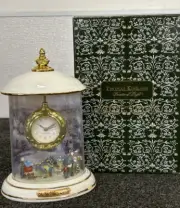 2004 Thomas Kinkade ~ "St. Nicholas Circle" Dome Clock ~ NIB