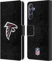 Head Case Designs Officially Licensed NFL Plain Atlanta Falcons Logo Leather Book Wallet Case Cover Compatible with Samsung Galaxy A15
