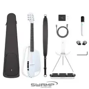 Enya NEXG 2 Carbon Fibre Smart Acoustic Guitar Deluxe - Wireless Looper - White