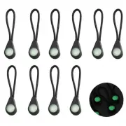 Zip Extension Zip Puller TPU+Polyester Glow In The Dark Heads Zip Tags