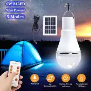 Solar Power LED Flashlight Rechargeable Camping Tent Light Torch Lantern Lamp US