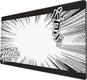 Nasdalgias Anime Gaming Mouse Pad Large XXL Desk Mat Go Go Go Mouse Mat Big Full Desk Gaming Mousepad Long Laptop Computer Keyboard Mouse Mat 31.5 X 15.7In