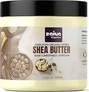 Paiya Organics Shea Butter Raw & Unrefind, Organic Shea Butter Sourced From Ghana, Great Moisturiser For Skin, Hair & Stretch Marks, Make Whipped Body Butter, 100gm