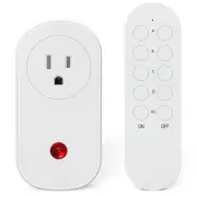 Wireless Remote Control Outlet, 15A Remote Light Switch Operating at 130 Ft R...