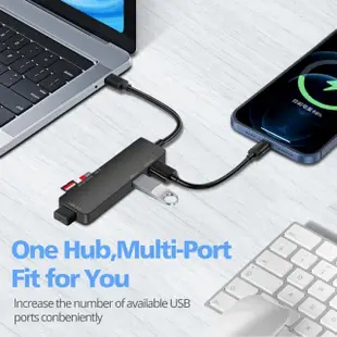 【Golf】5合1 USB C 多功能讀卡機(USB 3.0*1+USB 2.0*2+SD/TF reader)