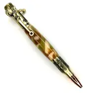 Deer Hunter BULLET PEN-Bolt Action/Green Onyx Middle/Handcrafted