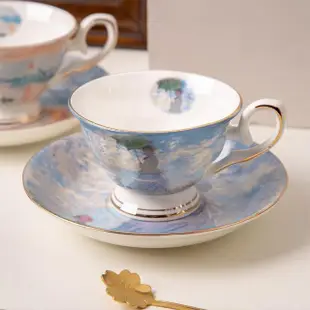 【Royal Duke】莫內油畫系列-骨瓷咖啡對杯200ML(莫內 骨瓷 馬克杯 咖啡杯 水杯 杯子 杯 禮盒)