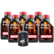 6L Motul 8100 X-MAX 0W40 Wix Filter Motor Oil Change Kit API SN (for: Honda)