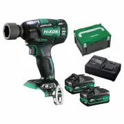 HiKOKI WR36DE(HRZ) - 36V Brushless Mid-Torque 1/2" Impact Wrench Kit (2 x 5/2.5Ah)