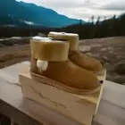 W Victoria Mini Ugg Boots Koolaburra Size 9 Chesnut