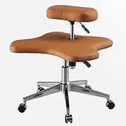 Kneeling Chair, Cross Legged Chair with Height-Adjustable, Ergonomic Kneeling Chair on Wheels, for Computer Workers, Yoga Lovers, Meditation Fanatics