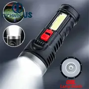 Super Bright LED Flashlight Torch Lamp USB Rechargeable Tactical light