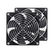 2 Pack 120mm Fan DC 12V Computer Fan 120mm x 120mm x 25mm 2-Pin High Performance