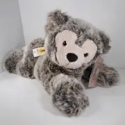 Walt Disney World Disney Bear Gray Pre Duffy Laying Plush Hidden Mickey NWT