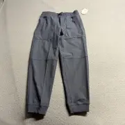 Wonder Nation Boys Elastic Waist Gray Jogger Cargo Pants Size Medium (8) NWT