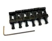 (6) Black Cast 70s Style Saddles Vintage Fender Stratocaster/Strat® BP-0015-003