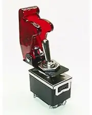 Safety Toggle Switch DPST 20 Amp"Transparent Red"