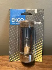 Vintage EKCO Wooden Egg Timer Kitchen Sand 1990 NIP EKCO HOUSEWARES