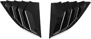 Car Styling 2PCS ABS Black Rear Window Louvers Shutters Cover Trim Compatible For Toyota GR Supra A90 2019-2022 Auto Exterior Accessories