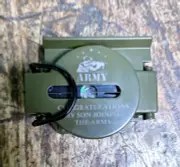 Army Compass 3H Tritium Lensatic Compass Olive Drab US Military Issue Compass