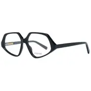 Sportmax SP 2837605 Women Black Optical Frame Acetate Geometric Full Rim Eyewear
