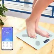 Wireless Digital Bathroom Body Fat Scale 180KG WHITE Bluetooth Scales Weight AU