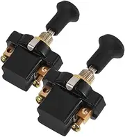 iplusmile Brake Light Switch Universal 2pcs 12v 24v Headlight Switch Knob Pull Chain Mechanism