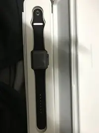 在飛比找Yahoo!奇摩拍賣優惠-售出 Apple Watch  42mm 太空灰鋁金屬錶殼搭