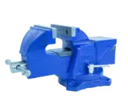 Yost Bench Vise 4 in. W Jaws All-Purpose Swivel Base Cast Iron Dual Lockdowns