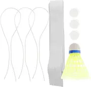 ibasenice Badminton Rebound Trainer Elastic Single Player Training Kit for Beginners Advanced Players Space Saving Practice Equipment Automatic Rebound String