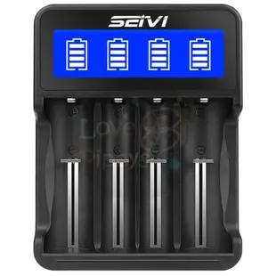 SEIVI SW-4P 3.7V鋰電池充電器26650 21700 usb液晶智能座充4槽18650充電器 充電器